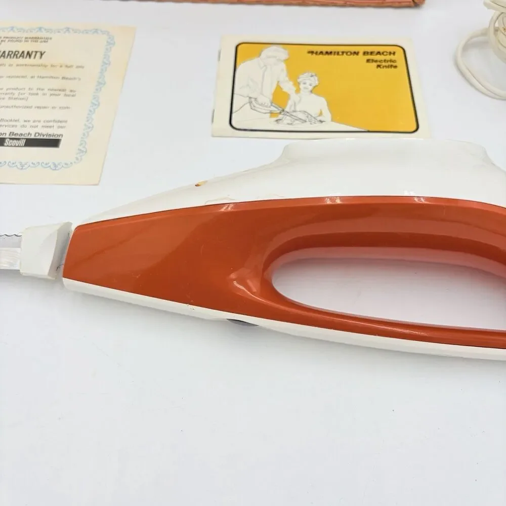 Vintage HAMILTON BEACH Heritage Electric Carving Knife MODEL 279 Box